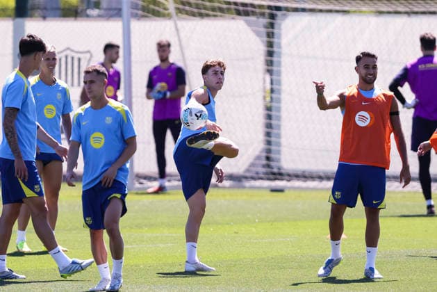 May 16, 2026, Sant Joan Despi, Barcelona, SPAIN: Fermin Lopez during the training day of FC Barcelona, Barca ahead the Spanish League, Laliga EA Sports, football match against Real Betis at Ciudad Esportiva Joan Gamper on May 16, 2026 in Sant Joan Despi, Barcelona, Spain. Sant Joan Despi SPAIN - ZUMAa181 20260516_zaa_a181_105 Copyright: xJavierxBorregox