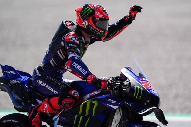 May 16, 2026, Barcelona, Barcelona, Spain: MONTMELO, SPAIN - MAY 16: Fabio Quartararo 20 of Monster Energy Yamaha MotoGP greets fans after Qualifying 2 for the MotoGP Grand Prix of Catalunya at Circuit de Barcelona-Catalunya on May 16, 2026 in Montmelo, Spain. MotoGP Grand Prix Of Catalunya 2026  - ZUMAs316 20260516_znp_s316_039 Copyright: xMartixSeguraxRamonedax