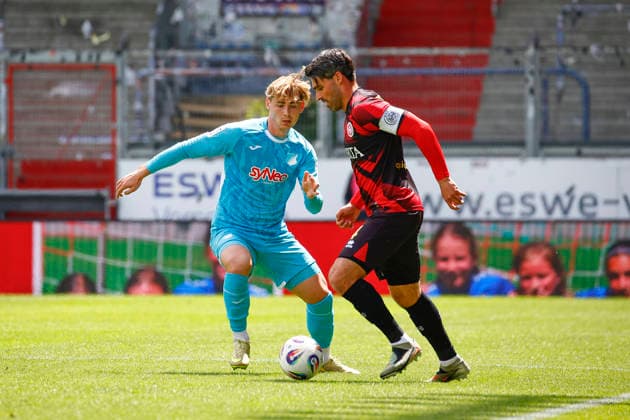 Football, 3rd division, SV Wehen Wiesbaden - TSG 1899 Hoffenheim II