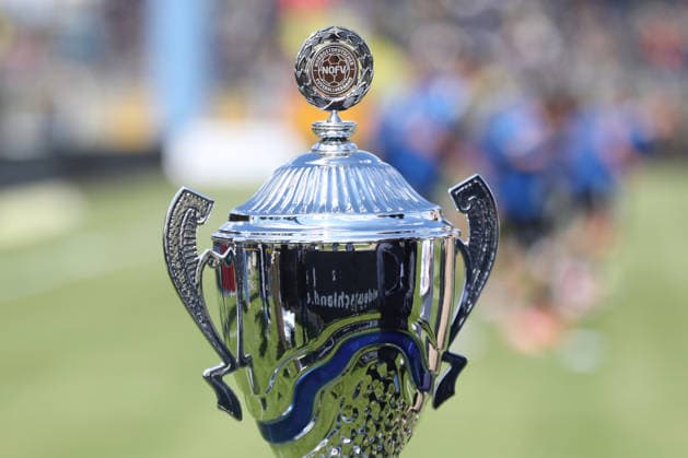 Soccer Regionalliga Nordost 1 FC Lok Leipzig 1 FC Magdeburg II 16 05 2026 The Champion Cup of the Regionalliga Nordost Detail, Trophy, Winner Soccer, Regionalliga Nordost, Season 2025 2026, 34 Matchday 1 FC Lok Leipzig vs 1 FC Magdeburg II on 16 05 2026 at Bruno Plache Stadium, Leipzig Copyright: xBEAUTIFULxSPORTS JanxKaeferx
