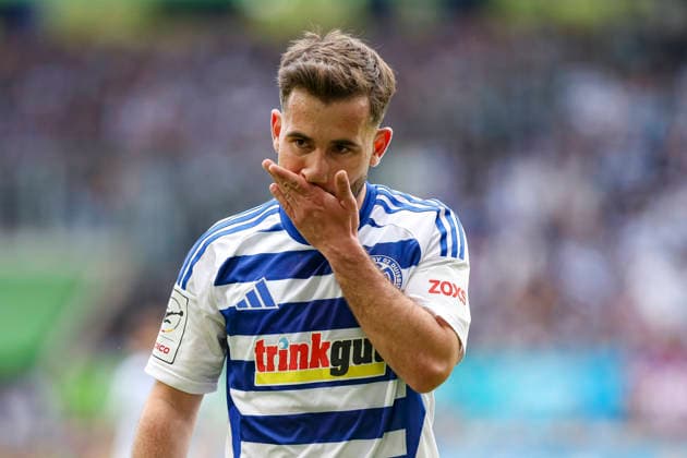 16 05 2026, GER, Soccer, Men, 3 Liga, Season 2025 2026, MSV Duisburg Viktoria Köln Can Coskun MSV Duisburg gestures, gestures and facial expressions Duisburg schauinsland reisen Arena Nordrhein Westfalen Germany Copyright: xAdrianxSchlüterx