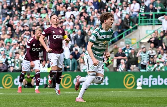 Arna Engels of Celtic scores a penalty Celtic v Heart of Midlothian, William Hill Scottish Premiership, Football, Celtic Park, Glasgow, Scotland, UK - 16 May 2026Glasgow Celtic Park United Kingdom EDITORIAL USE ONLY No use with unauthorised audio, video, data, fixture lists, club league logos or live services. Online in-match use limited to 120 images, no video emulation. No use in betting, games or single club league player publications.  Copyright: xMarkxRunnacles Shutterstockx 16876830cp