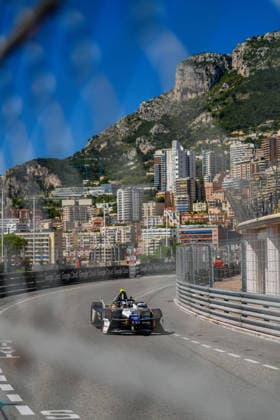 Monaco EPrix Round 9 Antonio Felix da Costa of Portugal driving the (13) Jaguar TCS Racing Jaguar I-TYPE 7 through Massenet during Qualifying of the Monaco E-Prix Round 9 at Circuit de Monaco, Monte Carlo 16 05 2026 UK Newspapers OUT Copyright: xNickxEmmersonx FIL-23438-0043