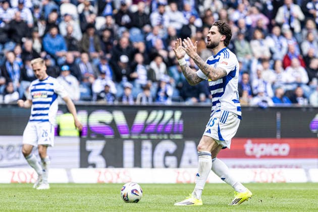 3 Liga MSV Duisburg FC Viktoria Köln 16 05 2026 Lex Tyger Lobinger MSV Duisburg, 45 3 Liga MSV Duisburg FC Viktoria Köln Schauinsland Reisen Arena, Duisburg, 16 05 2026 DFB regulations prohibit any use of photographs as image sequences and or quasi video Copyright: xBEAUTIFULxSPORTS Buriakovx