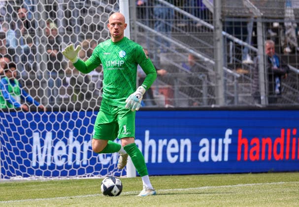 16 05 2026, Germany, Stuttgart, Soccer Regionalliga Südwest, SV Stuttgarter Kickers vs SG Sonnenhof Großaspach, Felix Dornebusch Kickers
