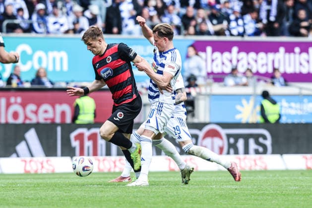 Sports, football, 3 league season 2025 2026 38 matchday MSV Duisburg FC Viktoria Köln 16 05 2026, Christian Viet MSV Duisburg, 10 duel Duisburg schauinsland reisen arena Nordrhein Westfalen Germany