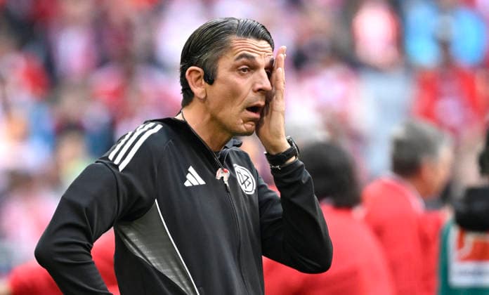Emotion Traenen Referee Deniz Aytekin cries before his last Bundesliga match Farewell FC Bayern Muenchen FCB vs 1 FC Koeln 16 05 2026 DFL REGULATIONS PROHIBIT ANY USE OF PHOTOGRAPHS AS IMAGE SEQUENCES AND OR QUASI VIDEO FC Bayern Muenchen FCB vs 1 FC Koeln