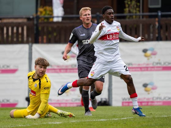 Goal for 1 3r by Justin Diehl VfB Stuttgart II, 26 GER, VfB Stuttgart II vs VfL Osnabrueck, Football, 3 Bundesliga, Matchday 38, Season 2025 2026, 16 05 2026 GER, VfB Stuttgart II vs VfL Osnabrueck, Football, 3 Bundesliga, Matchday 38, Season 2025 2026, 16 05 2026 Aspach Copyright: xEibner-Pressefoto CarstenxSchwerx EP_CSG