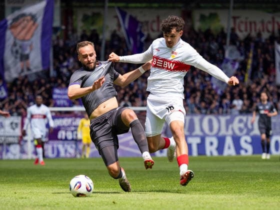 Football, 3rd division, VfB Stuttgart II - VfL Osnabrück