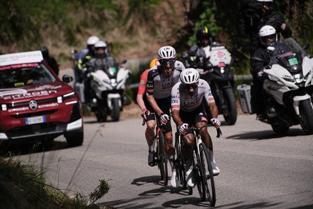 The race during Stage 8 of the Giro d™Italia, from Chieti to Fermo, Italy, Saturday, May 16, 2026.  Copyright: xMarcoxAlpozzi LaPressex