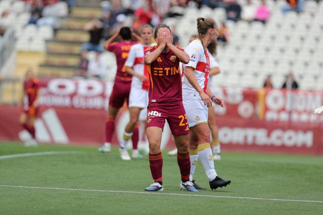 CALCIO - Serie A Femminile - AS Roma vs Genoa CFC Photo by IPA ABACAPRESS.COM84752040 - Frederikke Thogersen (Roma Women) during AS Roma vs Genoa CFC, Italian football Serie A Women match in Rome, Italy, May 16 2026 Rome Italy  Copyright: xIPAxSport ABACAx