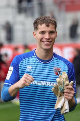 3 Liga FC Ingolstadt 04 SV Waldhof Mannheim Victory Celebration Joy 5 1 Goalkeeper David Klein 47, FCI 3 Liga FC Ingolstadt 04 Season 2025 2026 SV Waldhof Mannheim