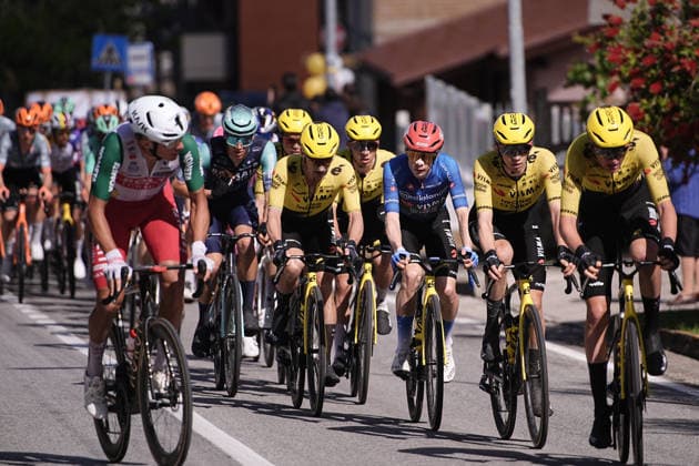 Denmark™s Jonas Vingegaard Hansen of Team Visma Lease A Bike during Stage 8 of the Giro d™Italia, from Chieti to Fermo, Italy, Saturday, May 16, 2026.  Copyright: xMarcoxAlpozzi LaPressex