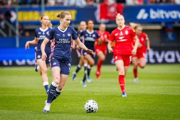 ROTTERDAM , 16-05-2026 , Het Kasteel , Season 2025 2026, Dutch Eurojackpot KNVB beker vrouwen football , match between FC Twente and PSV (cup final women) , picture shows PSV Women player Sara Thrige Twente - PSV (cup final women)  x203733442x Copyright: