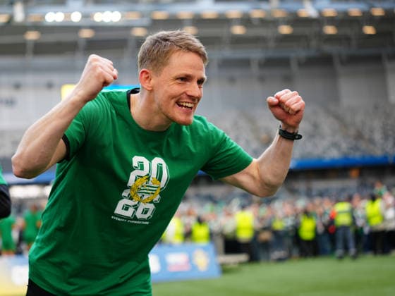 STOCKHOLM, SWEDEN 20260516 Hammarbys coach William Strömberg celebrates the victory in Saturdays Swedish Cup final match between Hammarby IF and BK Häcken FF at 3Arena STOCKHOLM SWEDEN x10658x  Copyright: xMagnusxLejhall TTx SVENSKA CUPEN FINAL HAMMARBY-HÄCKEN