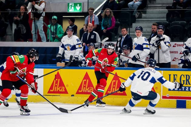 Ice hockey, Eishockey - IIHF WC 2026 ZURICH,SWITZERLAND,16.MAY.26 - ICE HOCKEY - IIHF Ice Hockey World Championship, WM, Weltmeisterschaft 2026, group stage, Hungary vs Finland. Image shows Balazs Sebok (HUN).  GEPAxpictures xMaticxKlansek
