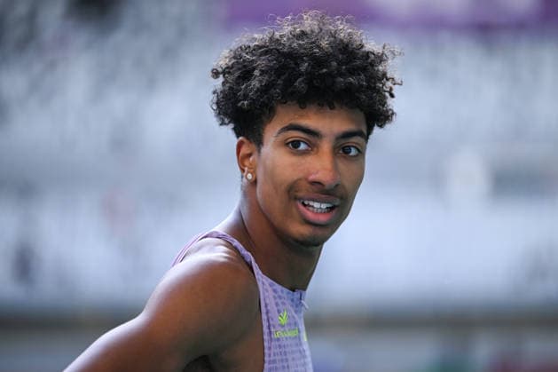 Wanda Diamond League 2026 - Shanghai Keqiao SHAOXING, CHINA - MAY 16: Mattia Furlani of Italy looks on happily after his winning jump of 8.43m in the men s long jump competition during the Yangtze River Delta Athletics Diamond Gala, the Shanghai Keqiao leg and opening meeting of the 2026 Wanda Diamond League circuit, at the China Textile City Sports Center in Keqiao, Shaoxing, Zhejiang province, China, on May 16, 2026 Artur Widak Anadolu Shaoxing China. Editorial use only. Please get in touch for any other usage.  Copyright: x2026xAnadoluxArturxWidakx