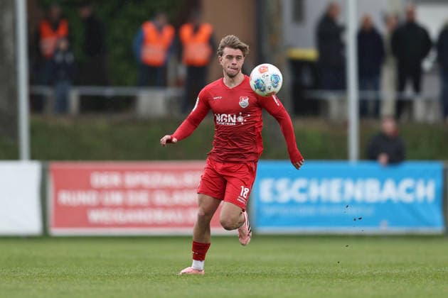 16 05 2026, Men, Soccer, Season 2025 2026, Regionalliga Bayern, 34 Matchday TSV Aubstadt SpVgg Bayreuth Marvin Weiß 18, TSV Aubstadt Sulzfeld Schulstadion Aubstadt NGN Arena Bayern Germany