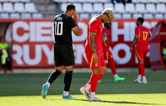 International Friendly, Länderspiel, Nationalmannschaft Enrique Roca Stadium, Murcia, Spain 16 5 2026 Republic of Ireland vs Grenada Ireland s Adam Idah reacts to a missed shot at goals Adam Idah reacts to a missed shot at goals 16 5 2026  Copyright: x INPHO RyanxByrnex RB1_3807
