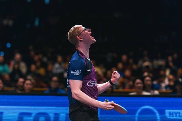 15 5 2026, table tennis, men, Champions League, season 2025 2026, semi-finals, Final Four, Final 4, Borussia Düsseldorf, 1 FC Saarbrücken table tennis, Bogoria Grodzisk Mazowiecki, Alliance Nimes Montpellier Felix Lebrun Montpellier Saarlandhalle, Saarbrücken Saarland Germany P1080934-2