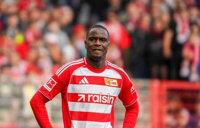 Germany Bundesliga 2025 2026, 34 Matchday 1 FC Union Berlin vs FC Augsburg An der Alten Försterei Berlin Portrait photo, portrait, single shot, portrait Ilyas Ansah 1 FC Union Berlin, 10 Berlin Copyright: xAymanxAlahmedx