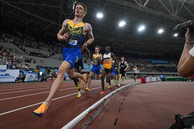 Wanda Diamond League 2026 - Shanghai Keqiao SHAOXING, CHINA - MAY 16: (L-R) Luke Boyes of Australia leads in the men s 800m race during the Yangtze River Delta Athletics Diamond Gala, the Shanghai Keqiao leg and opening meeting of the 2026 Wanda Diamond League circuit, at the China Textile City Sports Center in Keqiao, Shaoxing, Zhejiang province, China, on May 16, 2026. Artur Widak Anadolu Shaoxing China. Editorial use only. Please get in touch for any other usage.  Copyright: x2026xAnadoluxArturxWidakx