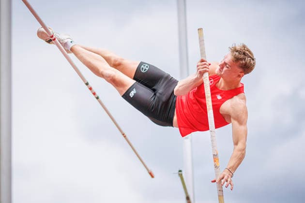 Lotto Deichmeeting Neuwied, 16 05 2026 Noah Conan Scharl TSV Bayer o4 Leverkusen Lotto Deichmeeting on 16 05 2026 at Rhein Wied Stadium, Neuwied Rhineland Palatinate Copyright: xBEAUTIFULxSPORTS B.Hoffmannx