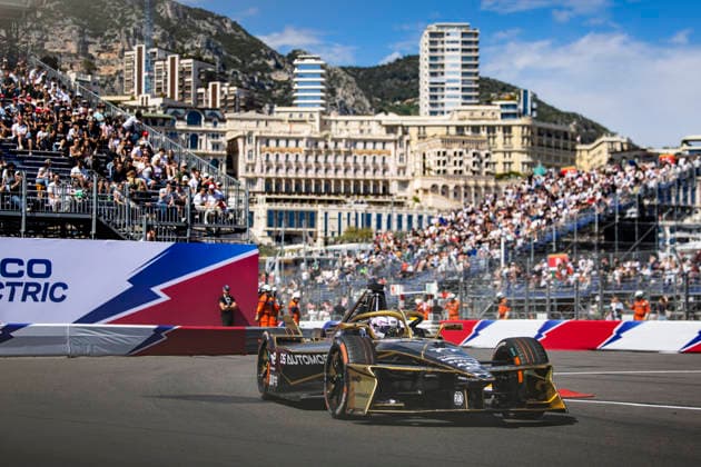2026 FORMULA E MONACO ePRIX 77 BARNARD Taylor (gbr), DS Penske, DS E-Tense FE25, action during the Monaco ePrix, 9th and 10th round of the 2025-26 ABB FIA Formula E World Championship, WM, Weltmeisterschaft on the Circuit de Monaco from Mai 16 to 17, 2026 in Monte-Carlo, Monaco - Monte-CarloMonaco  Copyright: xJULIENxDELFOSSEx