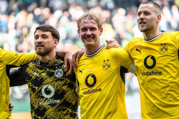 Germany Bundesliga 2025 2026 Matchday 34, SV Werder Bremen vs Borussia Dortmund Saturday, 16 05 2026 Weserstadion, Bremen Salih Özcan Borussia Dortmund, 6 Julian Brandt Borussia Dortmund, 10 Copyright: xCelinaxLeiersx