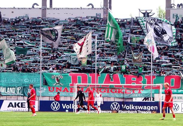 Fanblock Chemie Leipzig Football Regionalliga Nordost 2025 26 FSV Zwickau Chemie Leipzig 1 0 am 16 5 2026 FSV Zwickau Chemie Leipzig