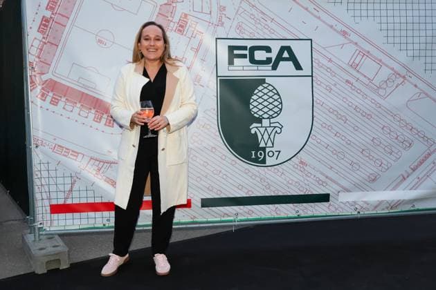 Kristina Ellwanger Bildzeitung , FC Augsburg end of season party, Football, 1 Bundesliga, 34 Matchday, 16 05 2026 DFL DFB regulations prohibit any use of photographs as image sequences and or quasi video Augsburg Bayern Germany Copyright: xkolbert-press ChristianxKolbertx