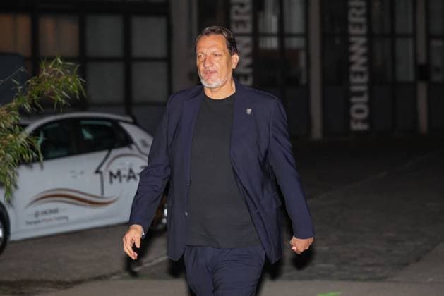 President Markus Krapf FC Augsburg arrives at the location, FC Augsburg end of season party, Football, 1 Bundesliga, 34 Matchday, 16 05 2026 DFL DFB regulations prohibit any use of photographs as image sequences and or quasi video Augsburg Bayern Germany Copyright: xkolbert-press ChristianxKolbertx