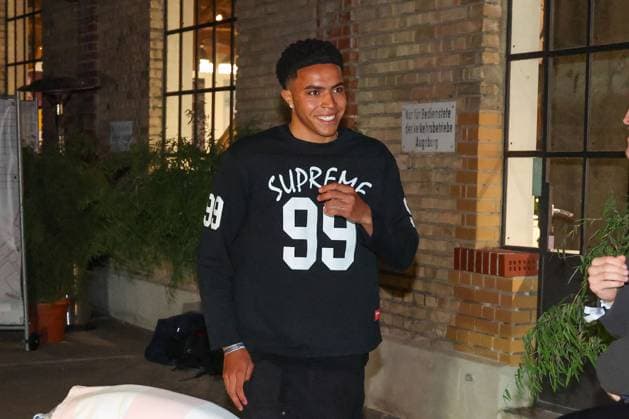 Noahkai Banks 40 FC Augsburg arrives at the location, FC Augsburg end of season party, Football, 1 Bundesliga, 34 Matchday, 16 05 2026 DFL DFB regulations prohibit any use of photographs as image sequences and or quasi video Augsburg Bayern Germany Copyright: xkolbert-press ChristianxKolbertx
