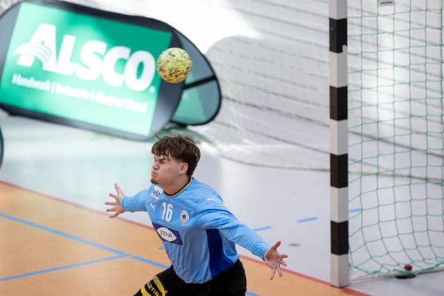 International handball match Germany U20 21m vs Norway U20 21m Erfurt 16 05 2026 Anel Durmic 16 Germany U20 21m International handball match Germany U20 21m vs Norway U20 21m Riethsporthalle Erfurt 16 05 2026 Copyright: xBEAUTIFULxSPORTS Duehringx