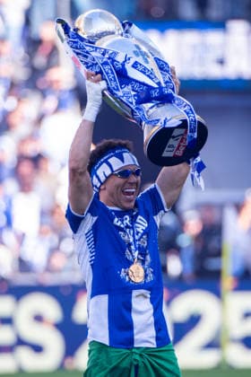 May 16, 2026, Porto, Porto, Portugal: PORTO, PORTUGAL - MAY 16: PEPE from FC Porto is seen with the championship trophy during the Liga Portugal Betclic 2025 26 League match between FC Porto and Santa Clara, at Estadio do Dragao on May 16, 2026 in Porto, Portugal FC Porto X Santa Clara - Liga Portugal Betclic  - ZUMAl192 20260516_zsp_l192_017 Copyright: xMiguelxLemosx