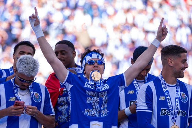 May 16, 2026, Porto, Porto, Portugal: PORTO, PORTUGAL - MAY 16: PEPE from FC Porto is seen celebrating the championship conquer during the Liga Portugal Betclic 2025 26 League match between FC Porto and Santa Clara, at Estadio do Dragao on May 16, 2026 in Porto, Portugal FC Porto X Santa Clara - Liga Portugal Betclic  - ZUMAl192 20260516_zsp_l192_048 Copyright: xMiguelxLemosx