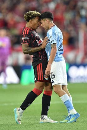 May 16, 2026, Harrison, New Jersey, USA: in action at Sports Illustrated Stadium in Harrison New Jersey New York City FC draws with New York Red Bulls 1 to 1 MLS, Fussball Herren, USA 2026 - New York City FC 1:1 New York Red Bulls  - ZUMAa301 20260516_aaf_a301_010 Copyright: xBrooksxVonxArxx