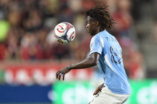 May 16, 2026, Harrison, New Jersey, USA: NYCFC forward MALACHI JONES (88) in action at Sports Illustrated Stadium in Harrison New Jersey New York City FC draws with New York Red Bulls 1 to 1 MLS, Fussball Herren, USA 2026 - New York City FC 1:1 New York Red Bulls  - ZUMAa301 20260516_aaf_a301_027 Copyright: xBrooksxVonxArxx
