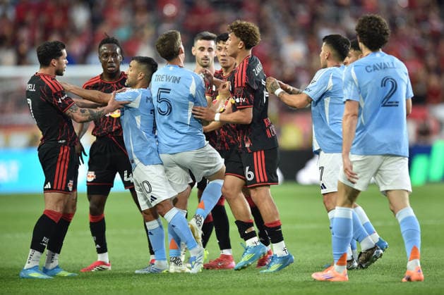 May 16, 2026, Harrison, New Jersey, USA: Action at Sports Illustrated Stadium in Harrison New Jersey New York City FC draws with New York Red Bulls 1 to 1 Harrison USA - ZUMAa301 20260516_aaf_a301_006 Copyright: xBrooksxVonxArxx