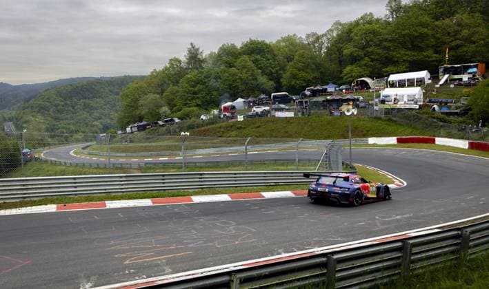 NÜRBURG - Jules Gounon (AND) with his Team Verstappen Racing Mercedes AMG GT3 during the 24 Hours of Nürburgring at the German circuit in the Eifel. Gounon alternates the wheel with Max Verstappen, Austrian Lucas Auer, and Spaniard Daniel Juncadella. SANDER KONING ANP xVIxANPxSportx xxANPxIVx 558520140 originalFilename: 558520140.jpg