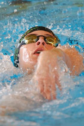16 05 2026 Swimming 61 International Swimming Festival Nordbad DSW Darmstadt here WK311 A Final 200m backstroke Charlotte Felizia Schulz 2011 SCW Eschborn 2nd place overall Darmstadt Hessen Germany