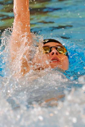 16 05 2026 Swimming 61 International Swimming Festival Nordbad DSW Darmstadt here WK311 A Final 200m backstroke Charlotte Felizia Schulz 2011 SCW Eschborn 2nd place overall Darmstadt Hessen Germany