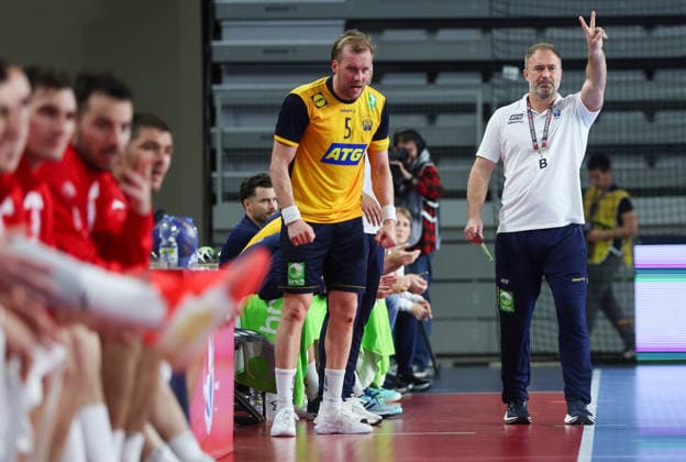 Croatia v Sweden: Internation Friendly Handball Match Head Coach of Sweden Michael Apelgren during the International Friendly, Länderspiel, Nationalmannschaft handball match between Croatia and Sweden at Arena Varazdin on May 16, 2026.  SanjinxStrukic PIXSELL