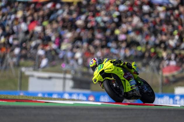 RECORD DATE NOT STATED MotoGP, 6th round of the World Championship, WM, Weltmeisterschaft in Catalonia Barcelona Barcelona (Spain), 17 05 2026 - Franco Morbidelli (21), rider for the Pertamina Enduro VR46 Racing Team, during the warm-up for the 6th stage of the MotoGP World Championship, Catalan Grand Prix, Barcelona Spain; Catalonia Spain Copyright: xJoaquimxGalantex