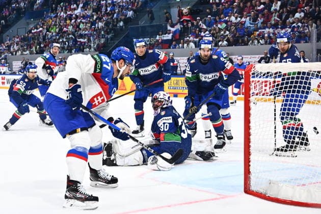 Ice hockey, World Championship, Italy - Slovakia