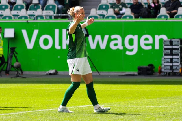 17 05 2026, xgrfx, Soccer Google Pixel Women Bundesliga, VfL Wolfsburg 1 FC Nürnberg v l Goal, Alexandra Popp to 1 0 VfL Wolfsburg DFL DFB REGULATIONS PROHIBIT ANY USE OF PHOTOGRAPHS as IMAGE SEQUENCES and or QUASI VIDEO Wolfsburg