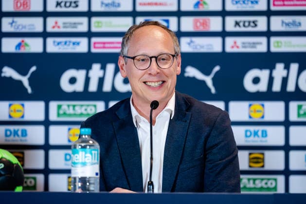 Dortmund 17 05 2026, Handball, Men, International match, Germany Denmark Mark Schober informs about the current status of the Handball World Championship 2026 in Germany at a press conference before the international match