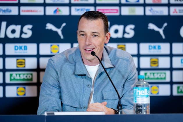 Dortmund 17 05 2026, handball, men, international match, Germany Denmark Dominik Klein one of the ambassadors for the 2026 World Handball Championship in Germany at the presentation before the international match