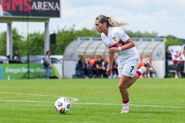 2 Womens Bundesliga SC Sand vs VfB Stuttgart, 17 05 2026 Dafina Redzepi VfB Stuttgart, 7 in the opponents sixteen 2 Womens Bundesliga SC Sand vs VfB Stuttgart, Adams Arena SC Sand, 17 05 2026 DFB DFL REGULATIONS PROHIBIT ANY USE OF PHOTOGRAPHS AS IMAGE SEQUENCES AND OR QUASI VIDEO Copyright: xBEAUTIFULxSPORTS Boscox