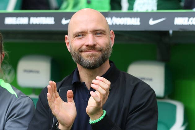 VfL vs Nuremberg, BL Women Wolfsburg, 17 05 2026, Football, Women, Google Pixel Bundesliga, Season 2025 2026, VfL Wolfsburg vs 1 FC Nuremberg Head Coach Stephan Lerch VfL Wolfsburg AOK Stadium Lower Saxony Germany